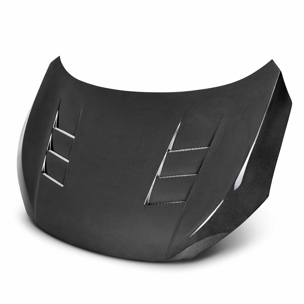 Seibon TS-Style Carbon Fiber Hood - 2016-2021 Honda Civic 2DR/4DR
