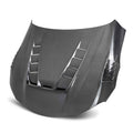 Seibon TV-Style Double Sided Carbon Fiber Hood - 2020-2023 Toyota Supra
