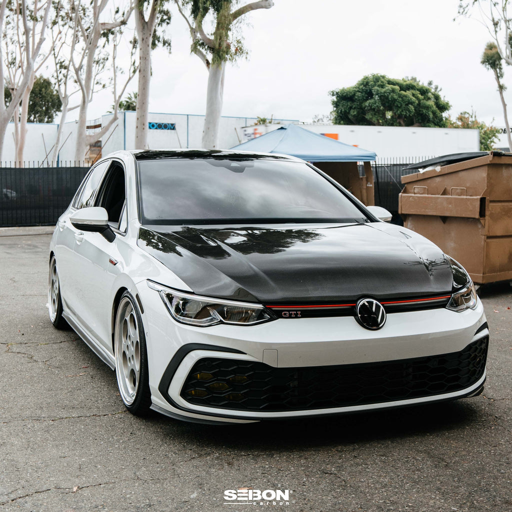 Seibon TM-Style Carbon Fiber Hood - 2022+ Volkswagen Golf MK8
