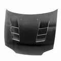 Seibon TS-Style Carbon Fiber Hood - 1992-1995 Honda Civic 2DR/3DR