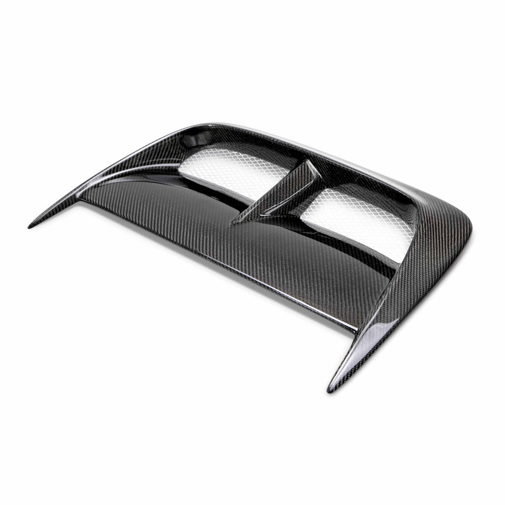 Seibon CW-Style Carbon Fiber Hood Scoop - 2004-2005 Subaru Impreza/WRX (Only Fits OEM Hoods)