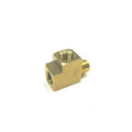 1/8' NPT Brass 3-way Tee, 1 Male to 2 Female