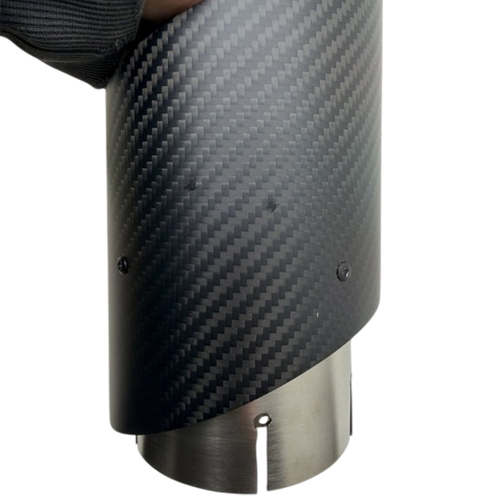 R44 BMW G90 & G99 M5 Matte Carbon Fibre Exhaust Tips Set - Minor Imperfection / Grade B
