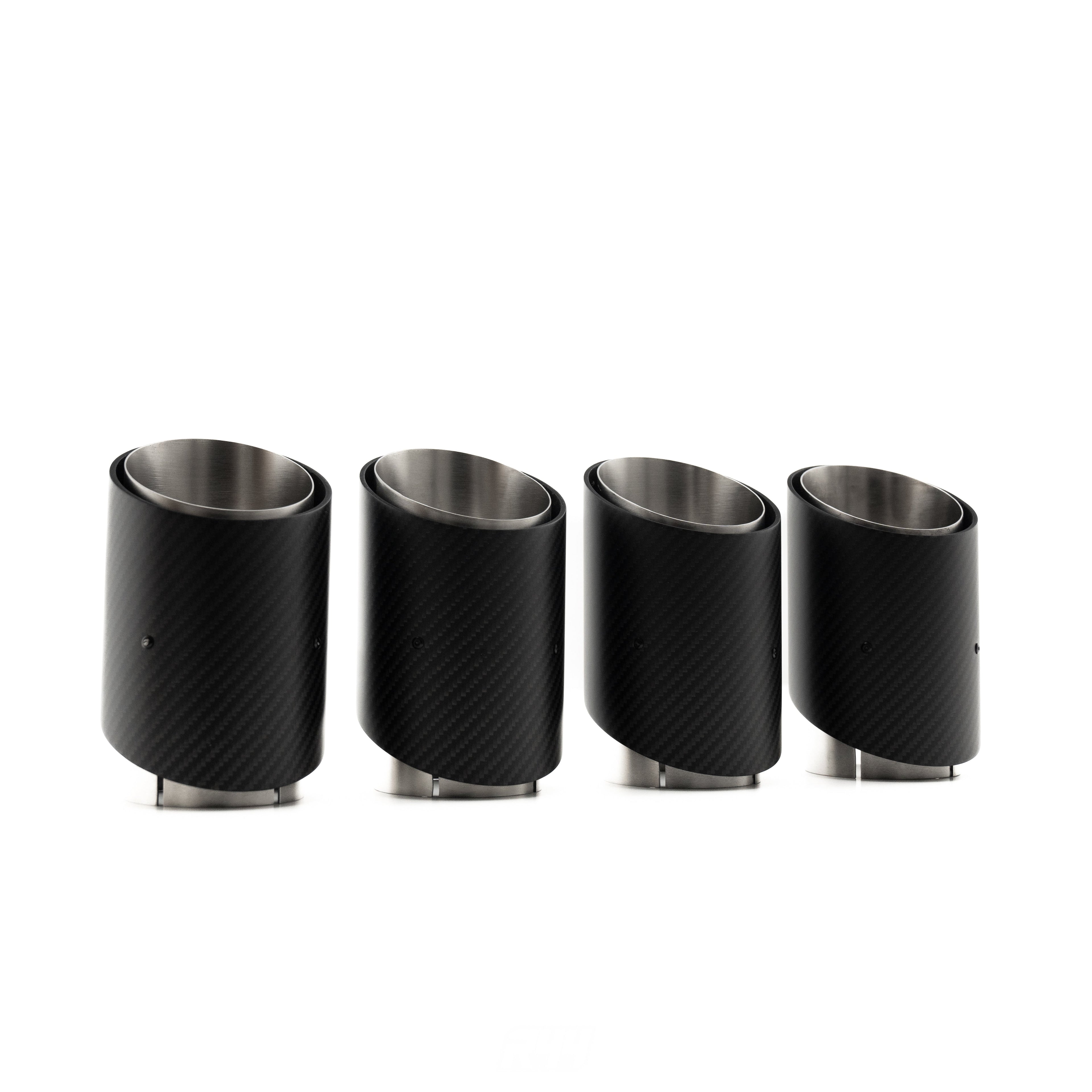 R44 BMW G90 & G99 M5 Matte Carbon Fibre Exhaust Tips Set - Minor Imperfection / Grade B
