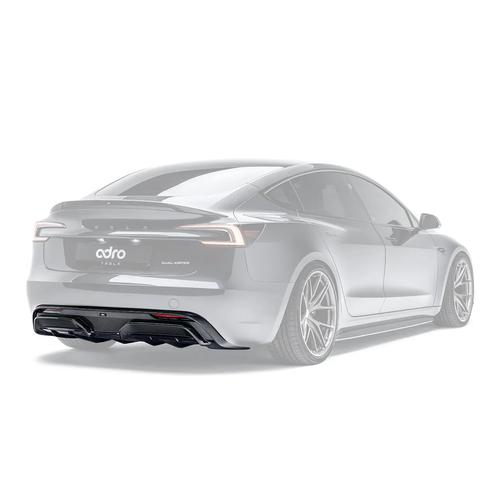 ADRO Tesla Model 3 Highland Carbon Fiber Rear Diffuser