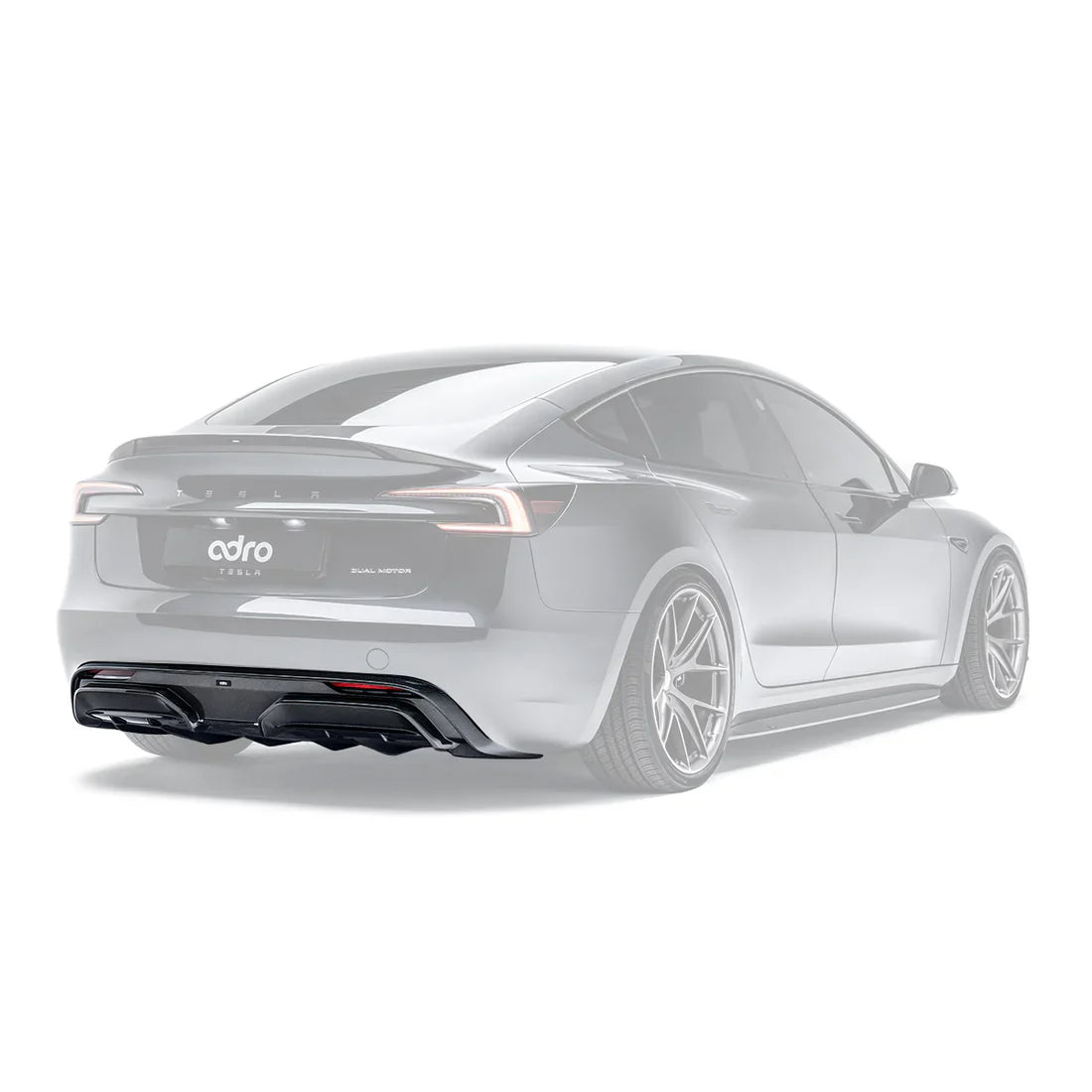 ADRO Tesla Model 3 Highland Carbon Fiber Rear Diffuser
