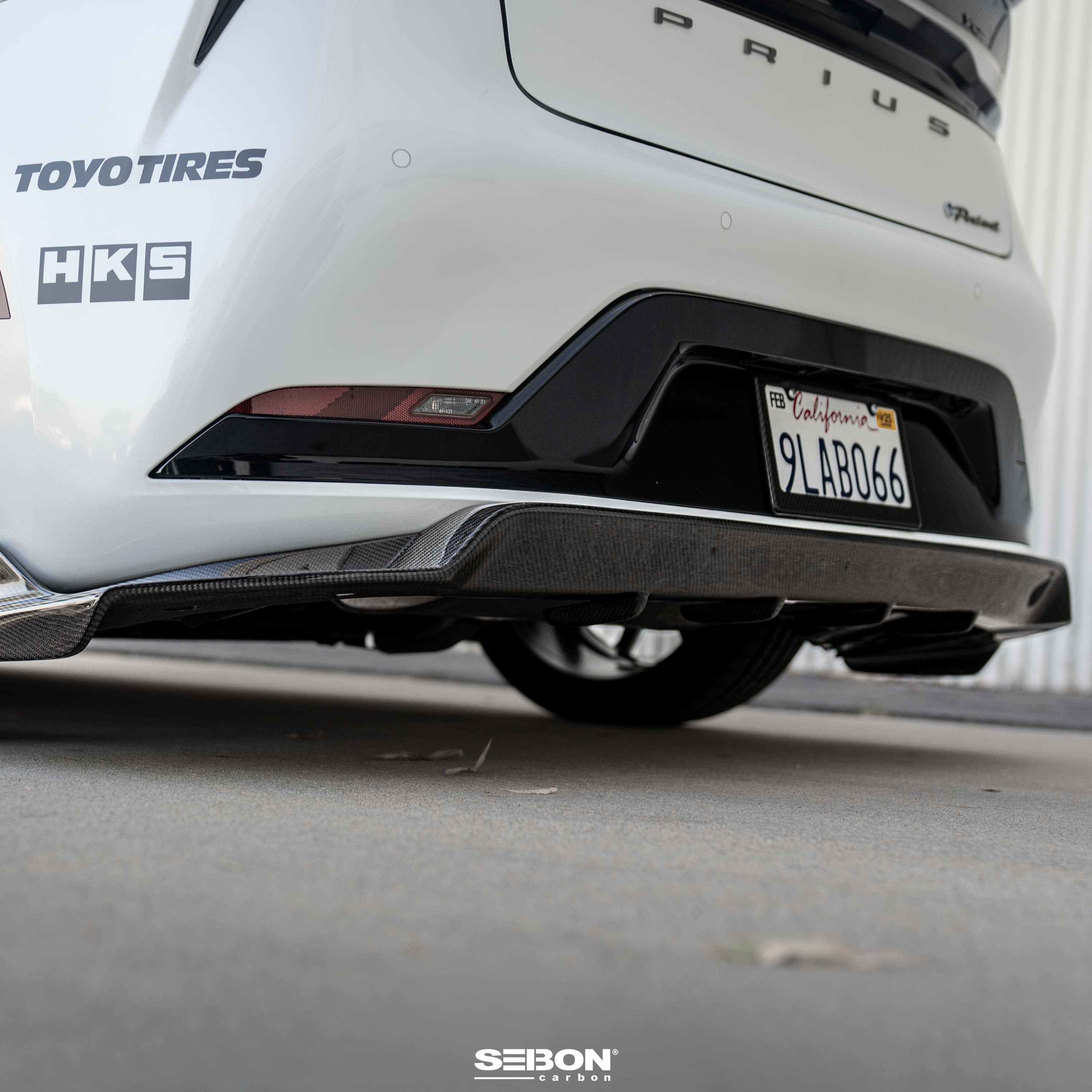 Seibon MB-Style Carbon Fiber Rear Lip - 2023-2025 Toyota Prius/Prius Prime