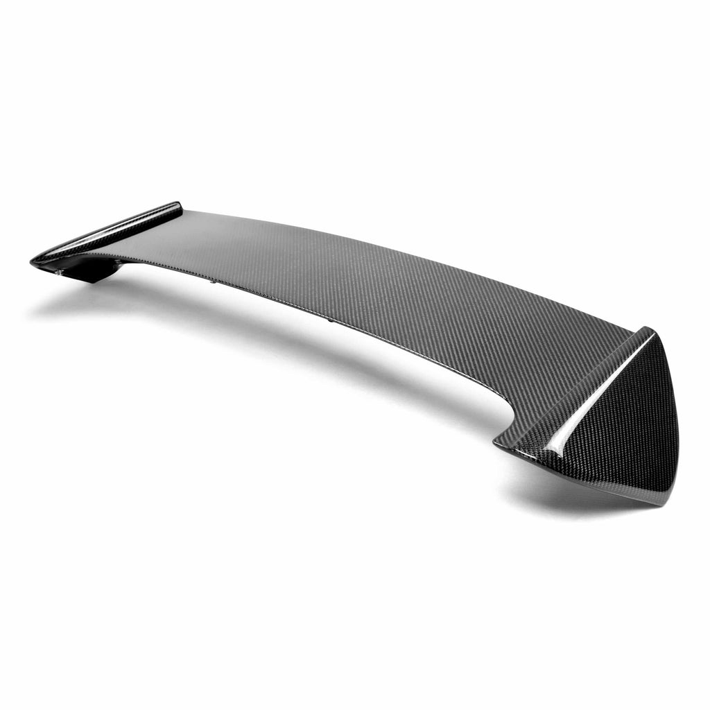 Seibon STI-Style Carbon Fiber Rear Spoiler With Led Brake Light - 2008-2014 Subaru WRX/STI Hatchback