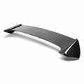 Seibon STI-Style Carbon Fiber Rear Spoiler With Led Brake Light - 2008-2014 Subaru WRX/STI Hatchback