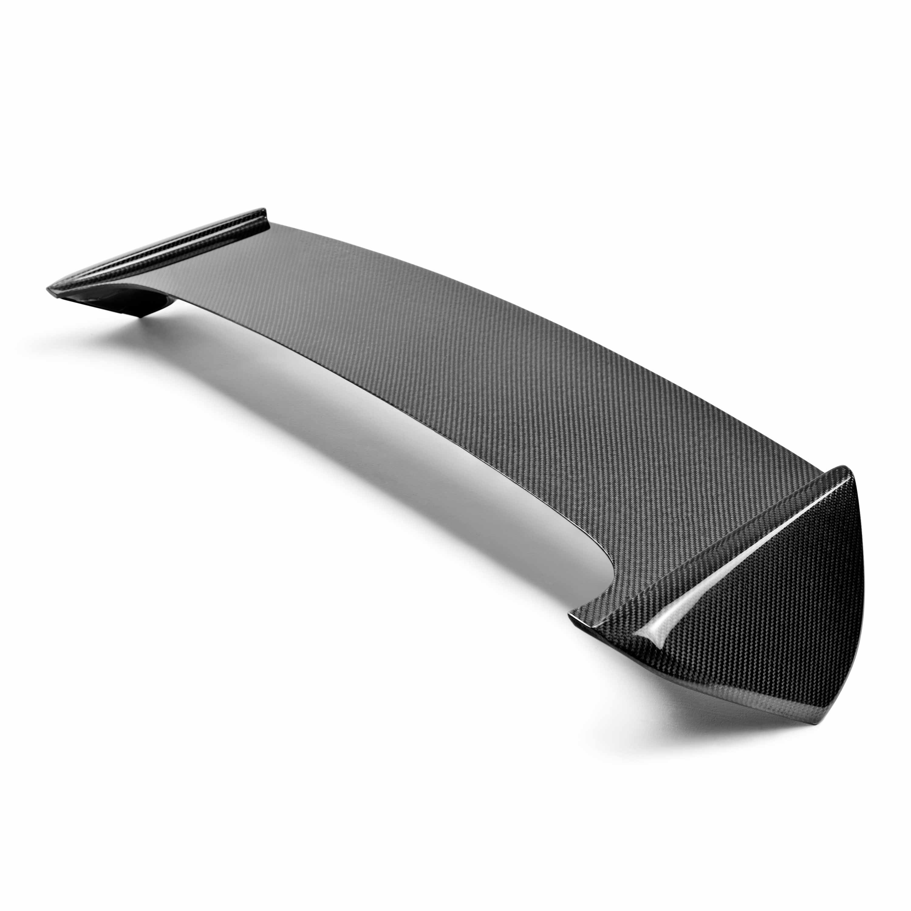 Seibon STI-Style Carbon Fiber Rear Spoiler - 2008-2014 Subaru WRX/STI Hatchback (Shaved With No 3rd Brake Light)