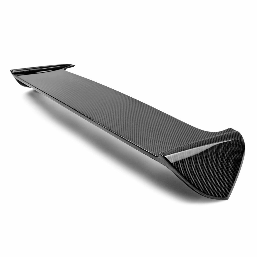 Seibon STI-Style Carbon Fiber Rear Spoiler - 2008-2014 Subaru WRX/STI Hatchback (Shaved With No 3rd Brake Light)