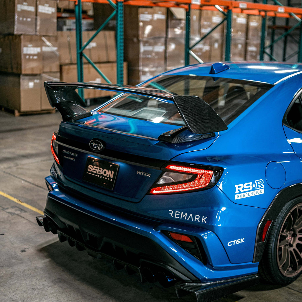 Seibon STI-Style Carbon Fiber Rear Spoiler - 2022-2024 Subaru WRX