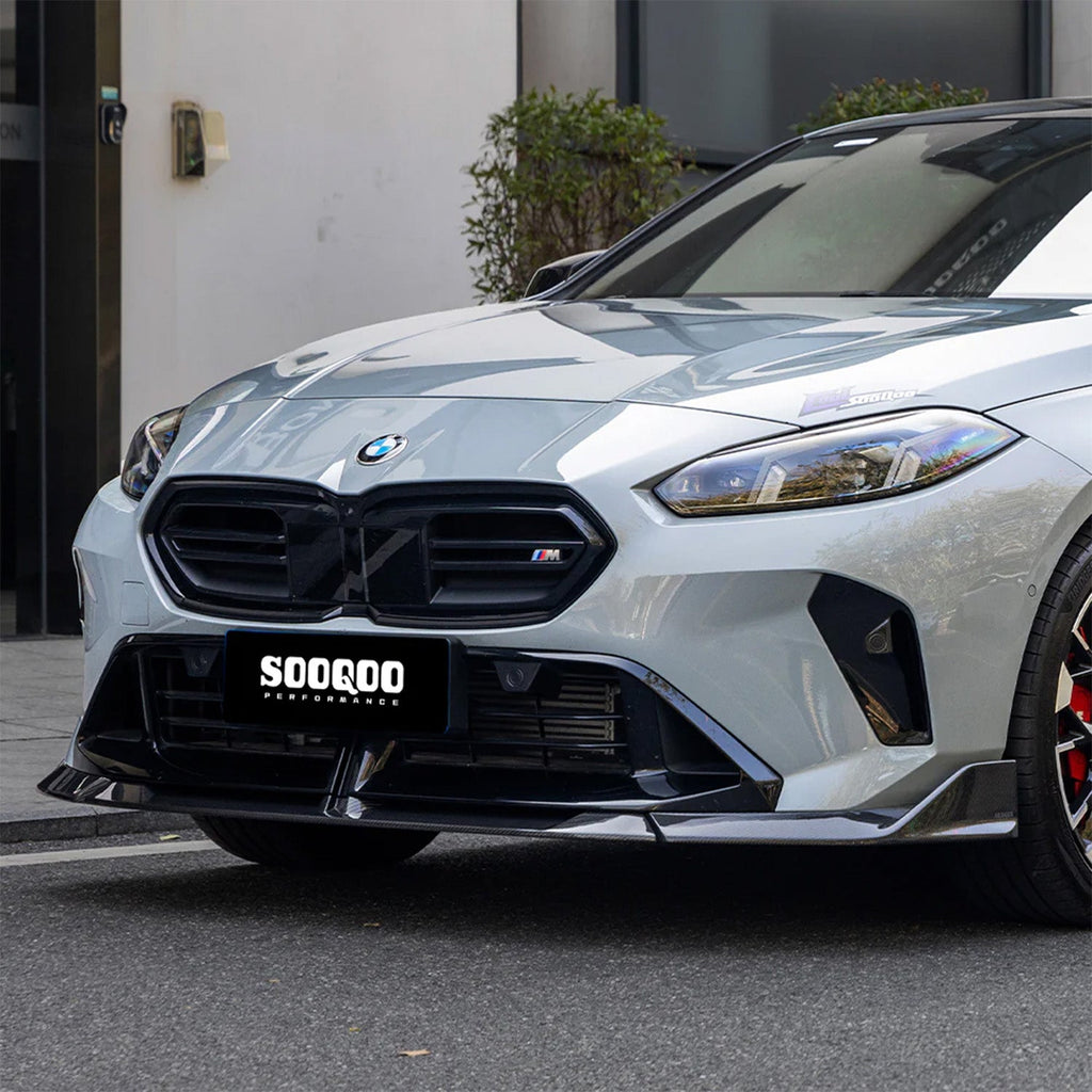 SooQoo BMW F70 1 Series & F74 2 Series Front Splitter In Gloss Carbon Fibre