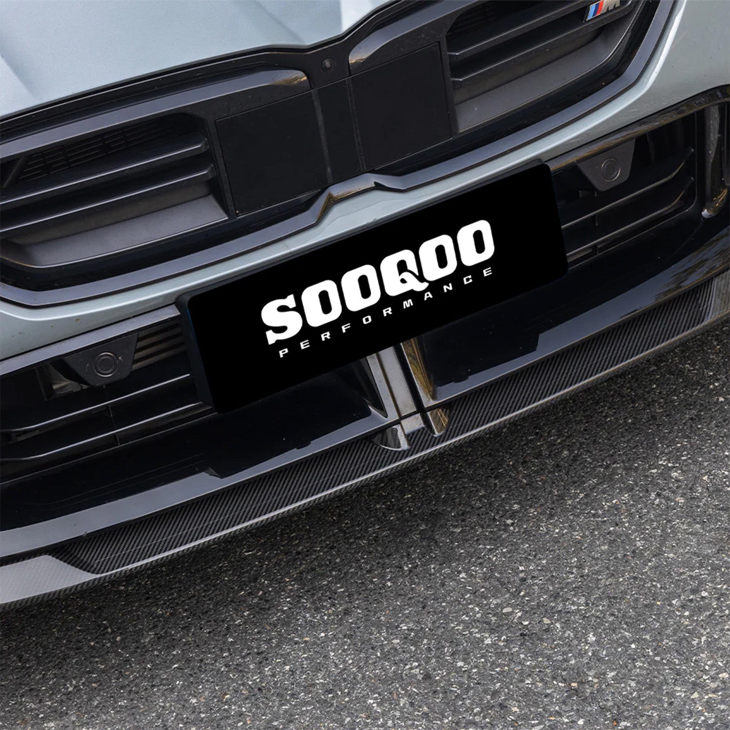 SooQoo BMW F70 1 Series & F74 2 Series Front Splitter In Gloss Carbon Fibre