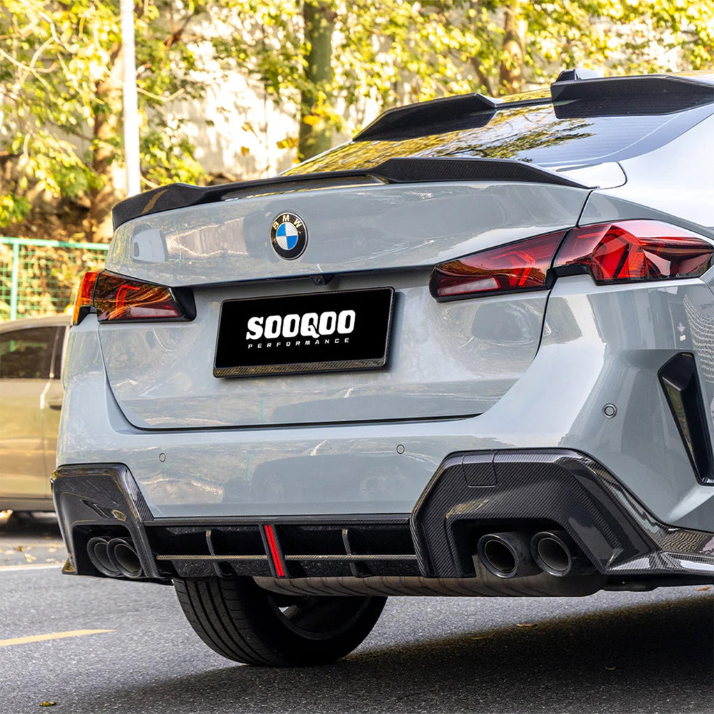 SooQoo BMW F74 2 Series Rear Diffuser In Gloss Carbon Fibre