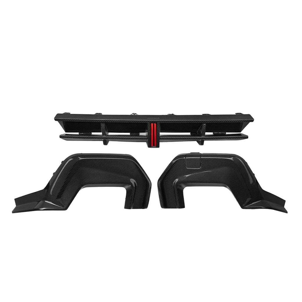 SooQoo BMW F74 2 Series Rear Diffuser In Gloss Carbon Fibre