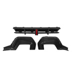SooQoo BMW F74 2 Series Rear Diffuser In Gloss Carbon Fibre