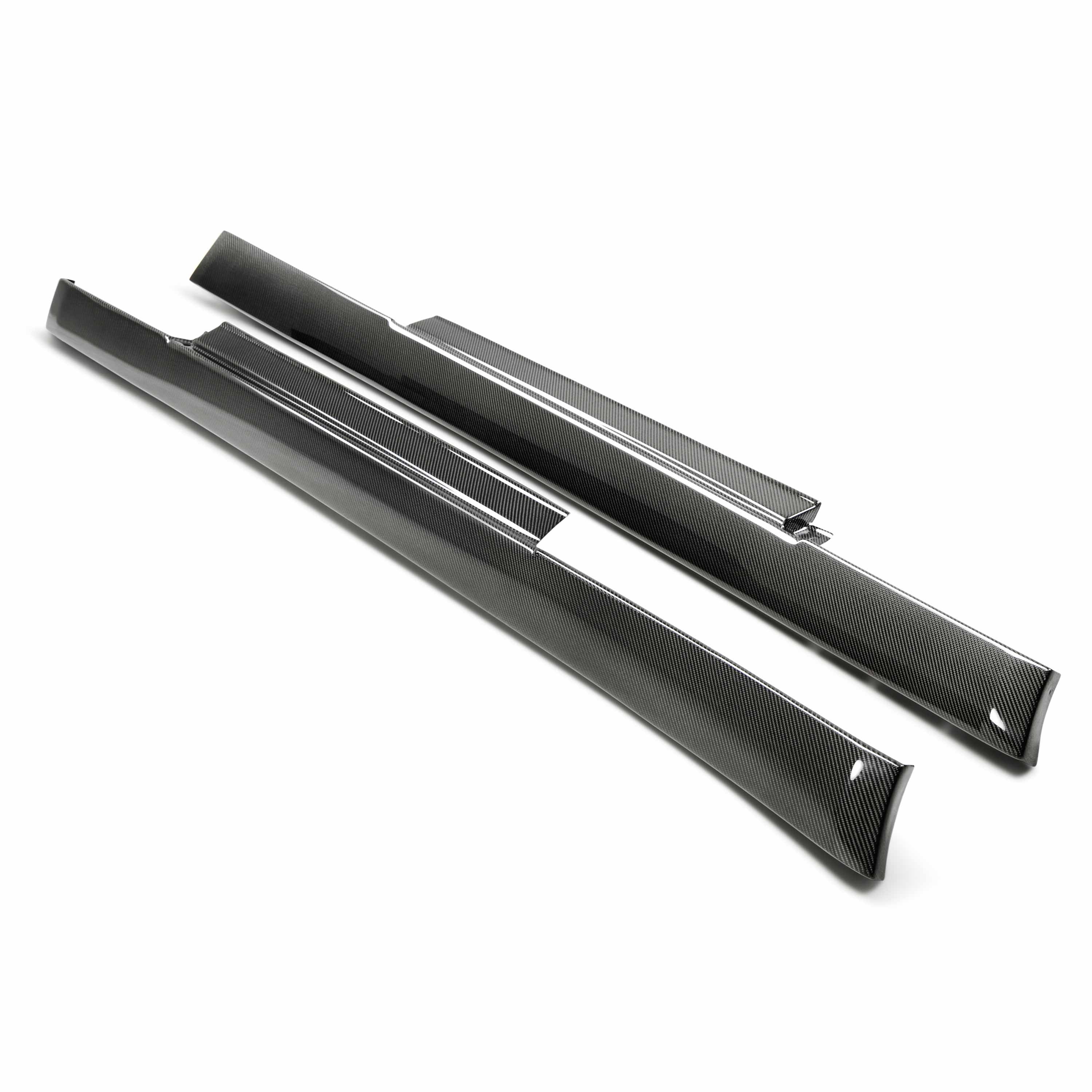 Seibon OEM-Style Carbon Fiber Side Skirts - 2009-2016 Nissan GTR (Do Not Fit NISMO)