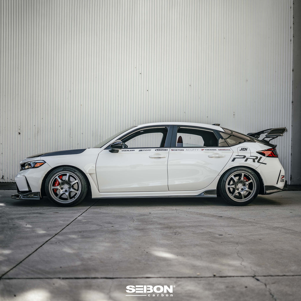 Seibon MB-Style Carbon Fiber Side Skirts - 2023-2024 Honda Civic Type R
