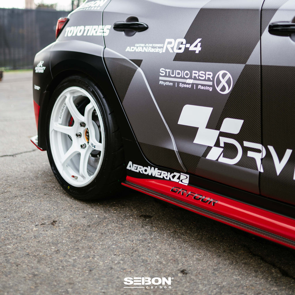 Seibon MB-Style Carbon Fiber Side Skirts - 2023-2024 Toyota GR Corolla