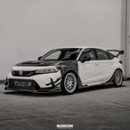 Seibon MB-Style Carbon Fiber Front Side Skirt Extensions - 2023-2025 Honda Civic Type R