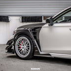 Seibon MB-Style Carbon Fiber Front Side Skirt Extensions - 2023-2025 Honda Civic Type R