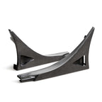 Seibon MB-Style Carbon Fiber Rear Side Skirt Extensions - 2023-2025 Honda Civic Type R