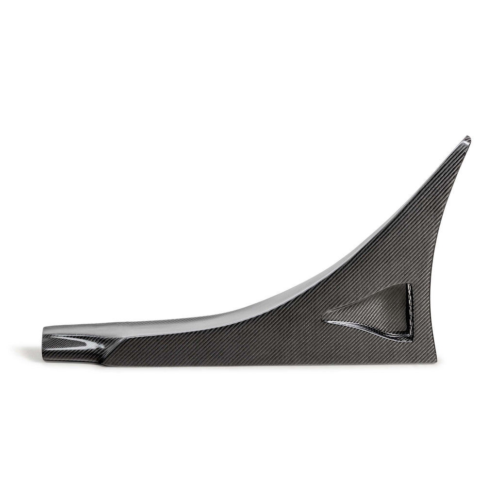 Seibon MB-Style Carbon Fiber Rear Side Skirt Extensions - 2023-2025 Honda Civic Type R