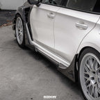 Seibon MB-Style Carbon Fiber Rear Side Skirt Extensions - 2023-2025 Honda Civic Type R