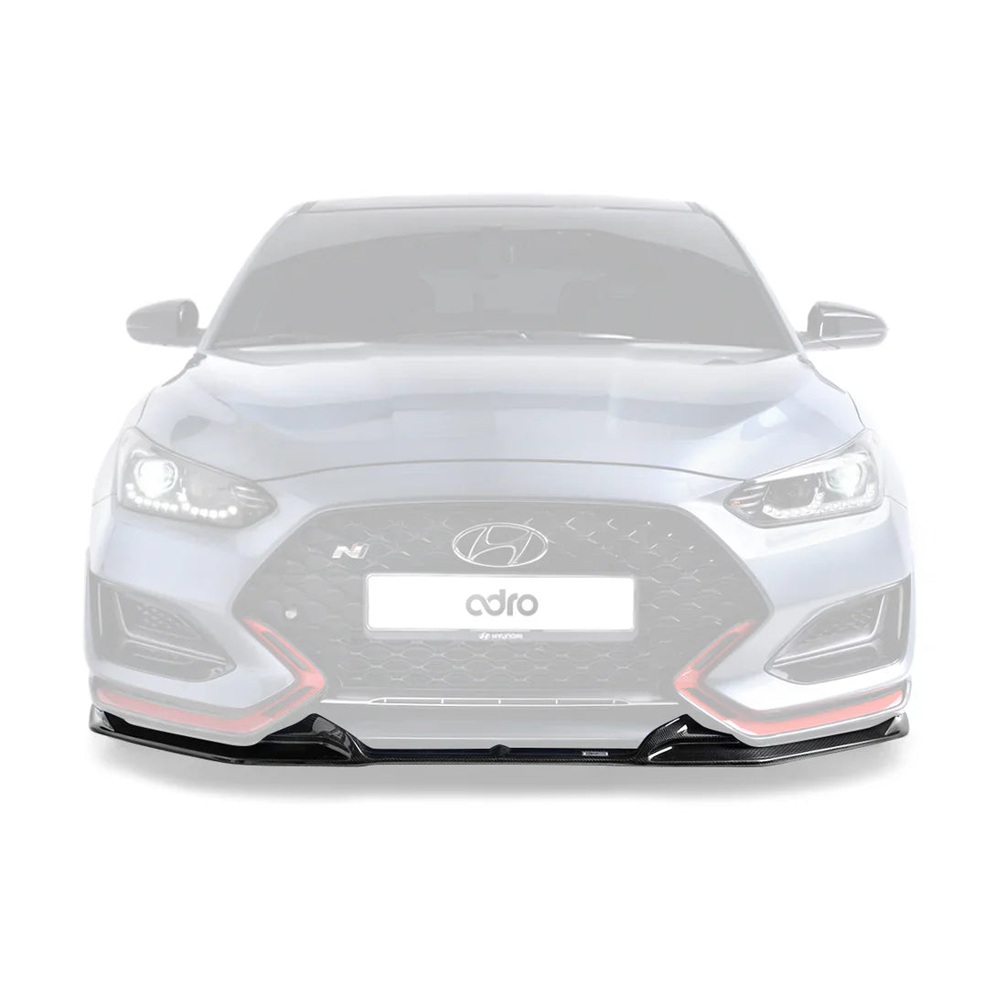 ADRO Hyundai Veloster N Carbon Fiber Front Lip V3 (Type B) (2019-2022)