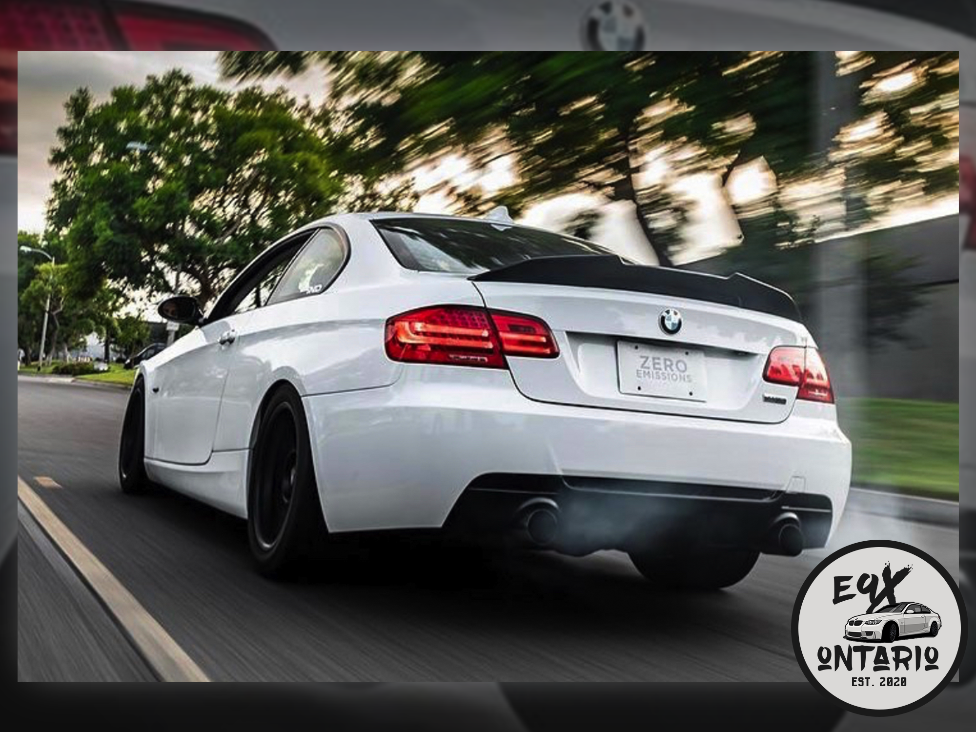 E9X V2 Style Carbon Trunk Spoiler