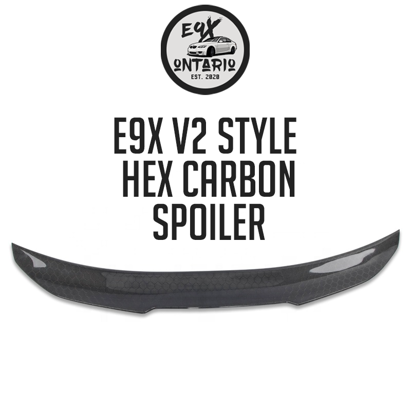 E9X V2 Style Carbon Trunk Spoiler